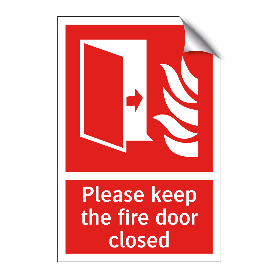 Please keep the fire door closed