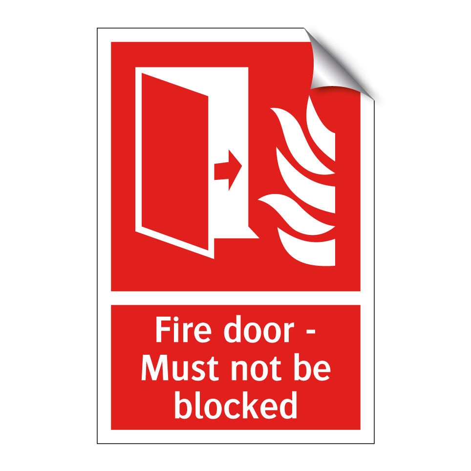 Fire door - Must not be blocked