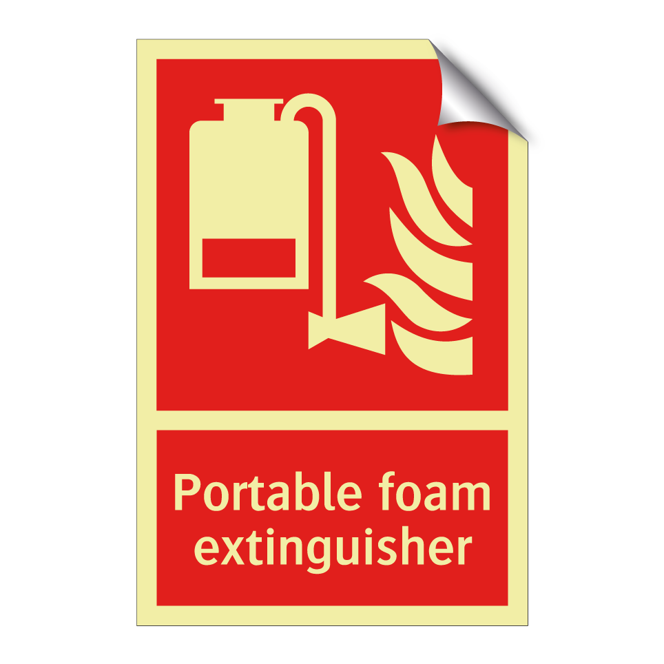 Portable foam extinguisher