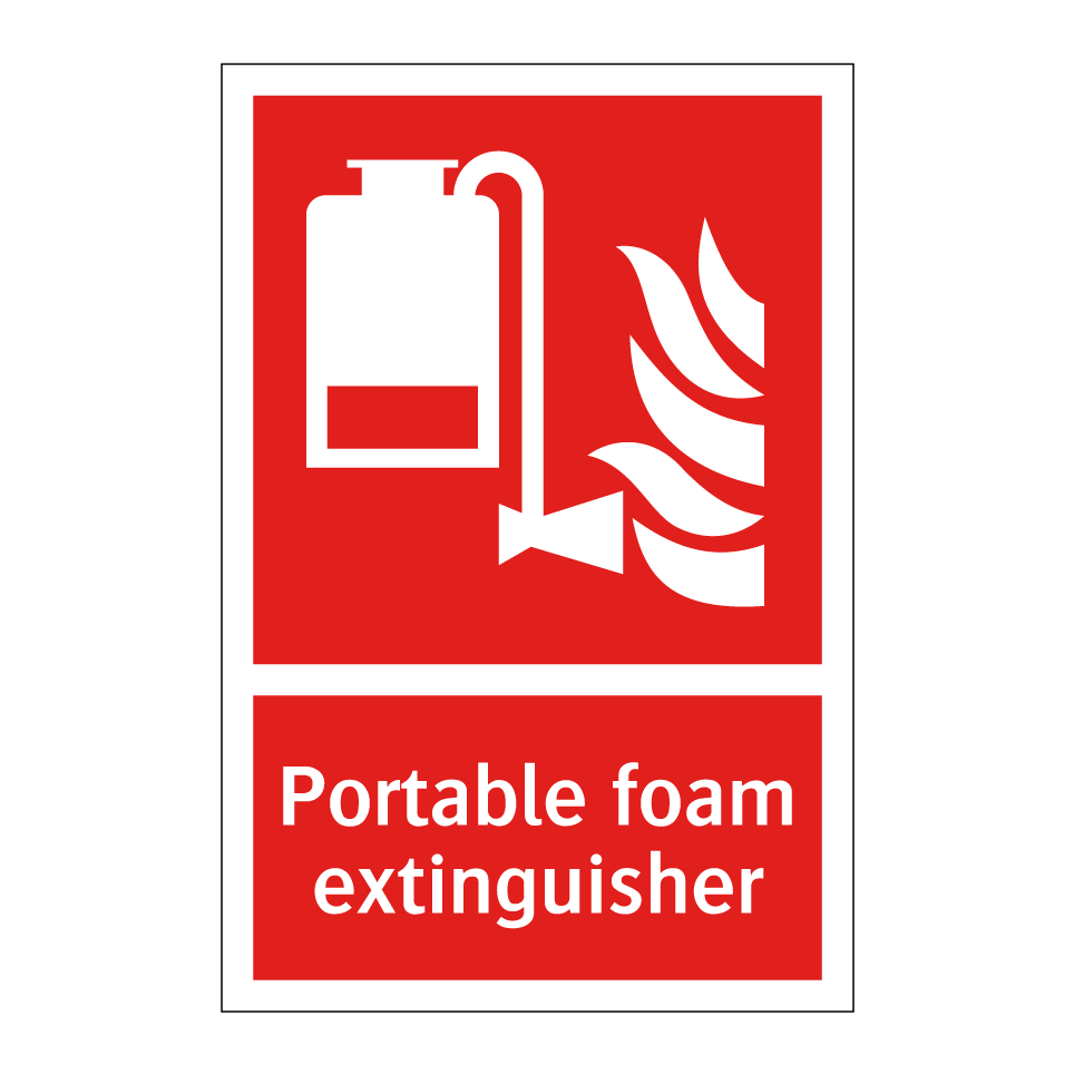 Portable foam extinguisher