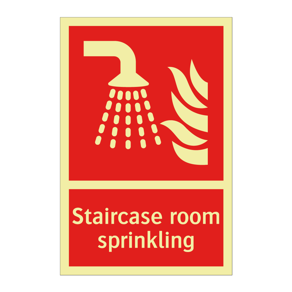 Staircase room sprinkling