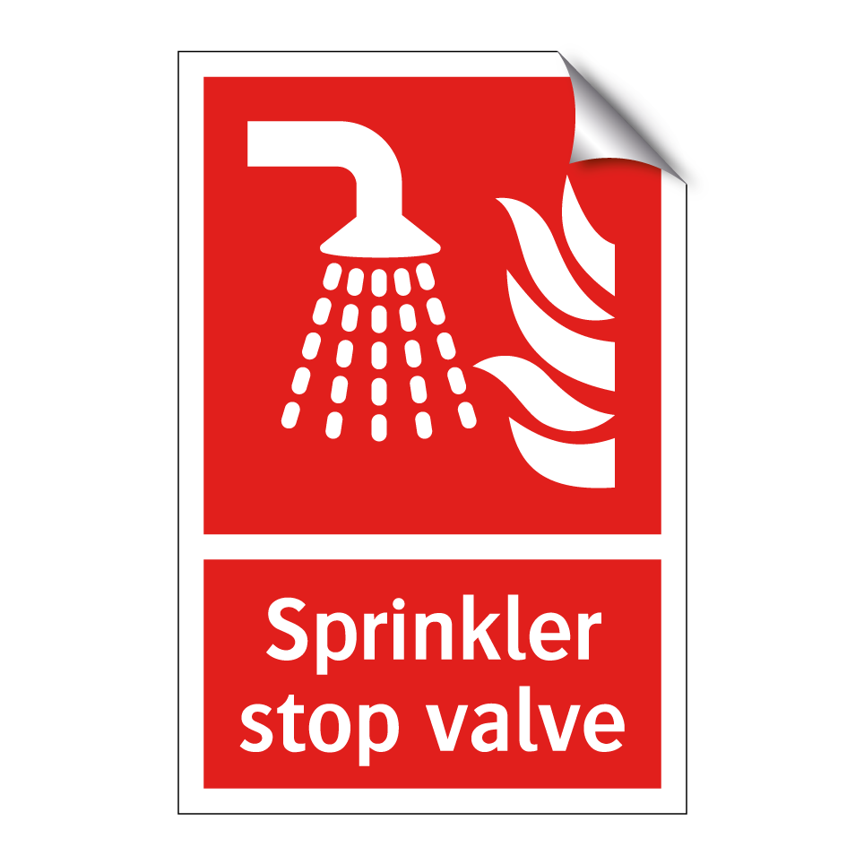 Sprinkler stop valve