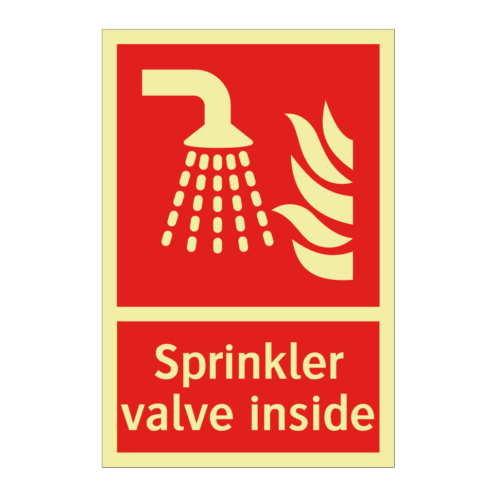 Sprinkler valve inside