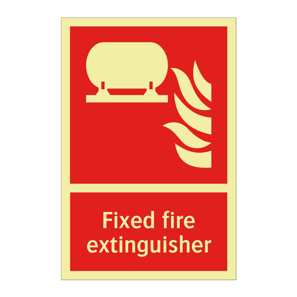 Fixed fire extinguisher