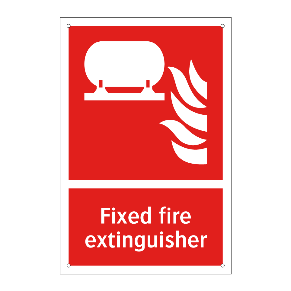 Fixed fire extinguisher