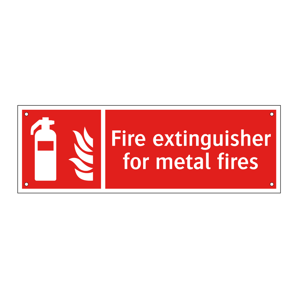 Fire extinguisher for metal fires