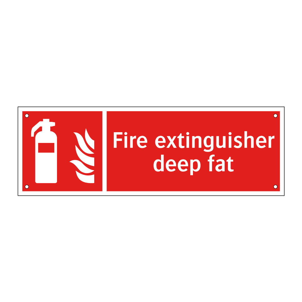 Fire extinguisher deep fat
