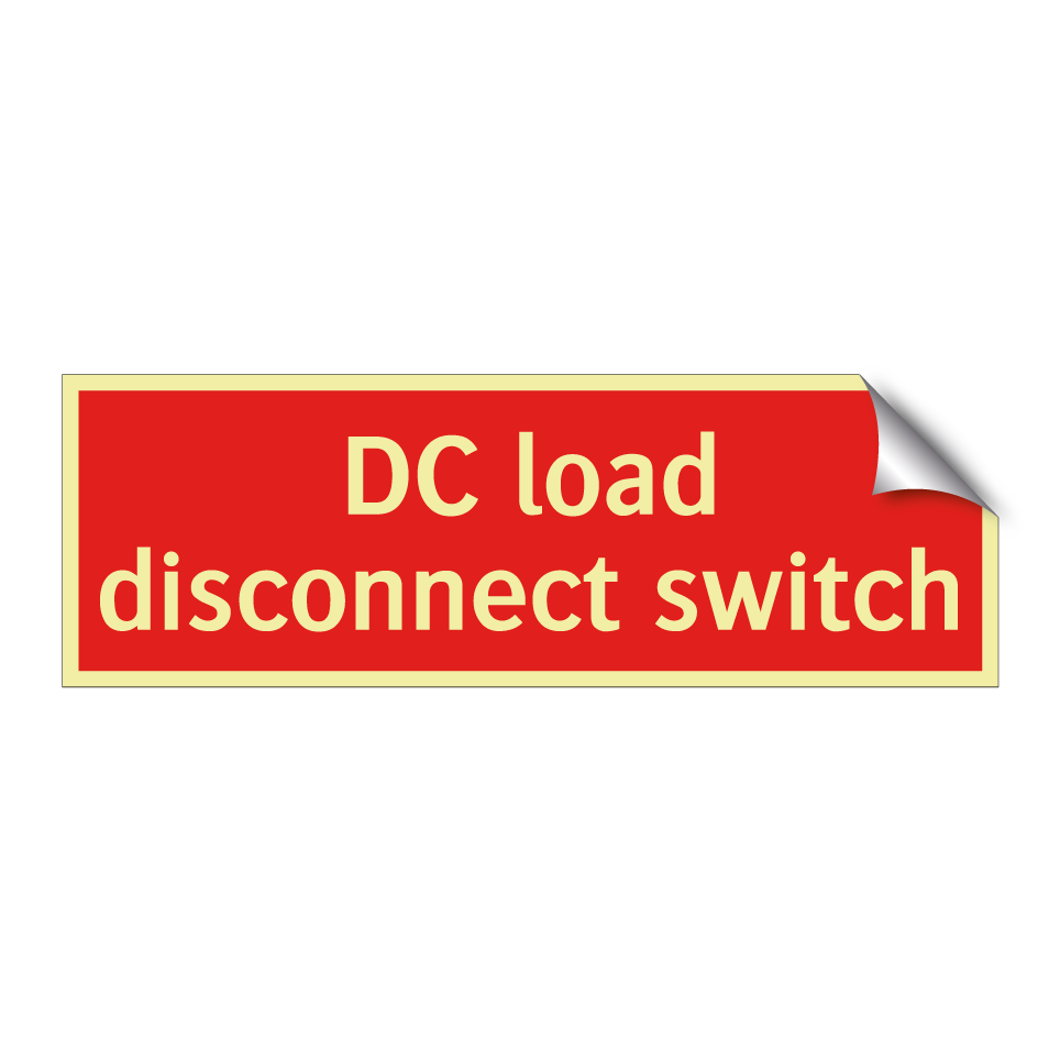 DC load disconnect switch