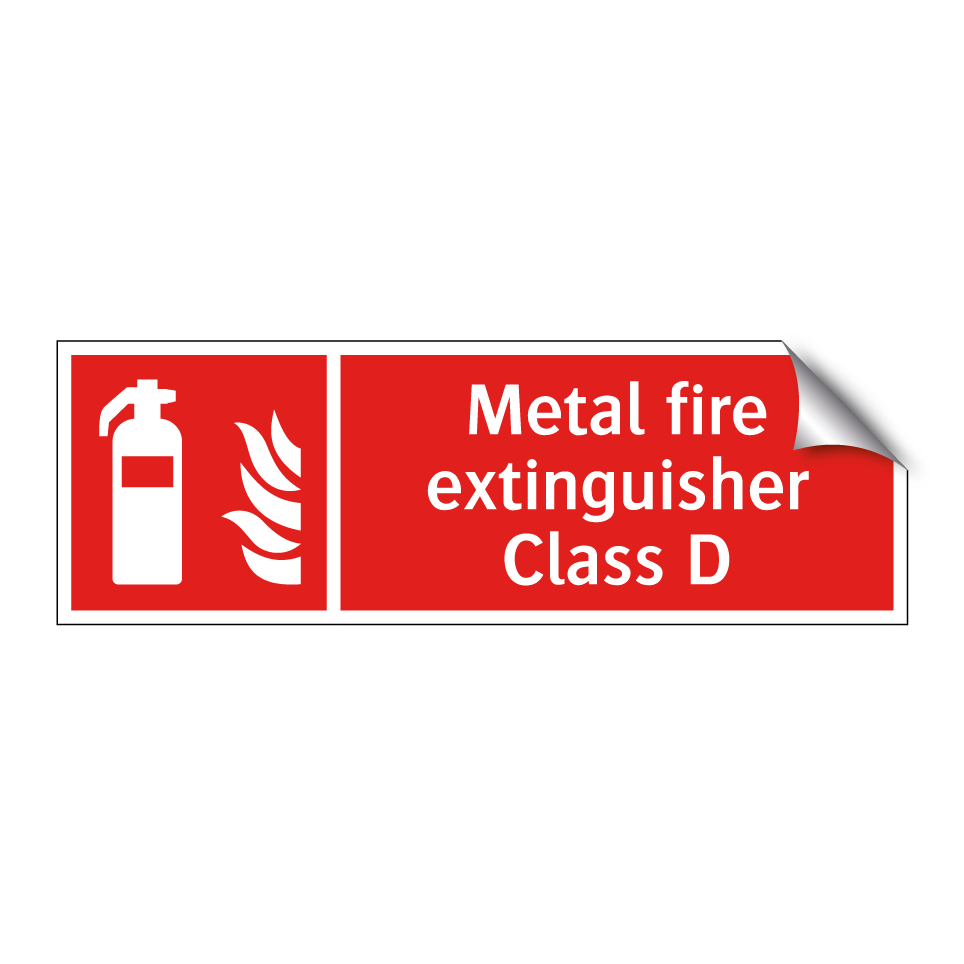 Metal fire extinguisher Class D