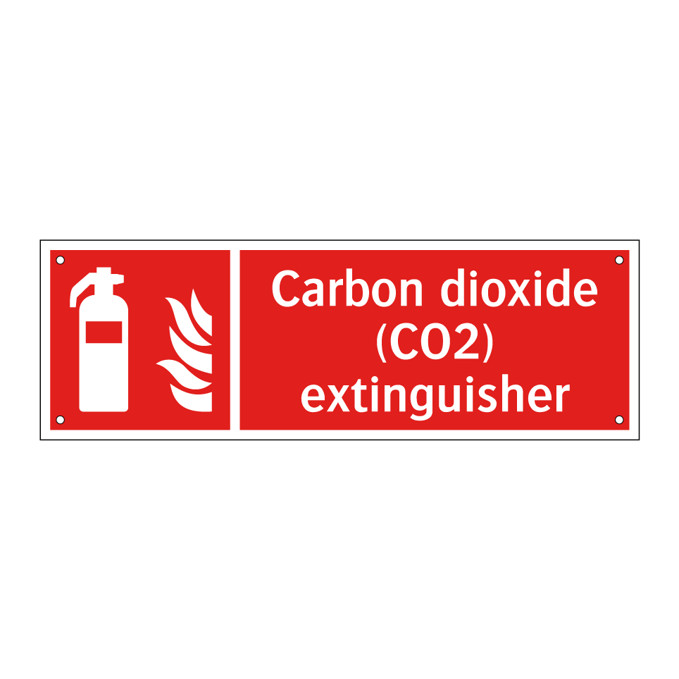 Carbon dioxide (CO2) extinguisher