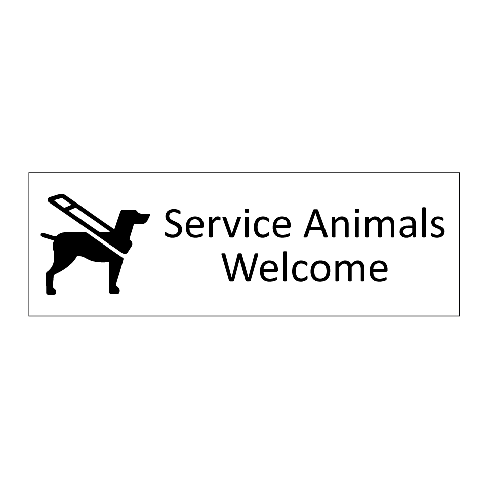 Service Animals Welcome