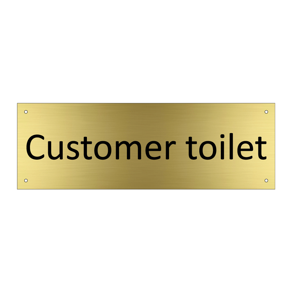 Customer toilet