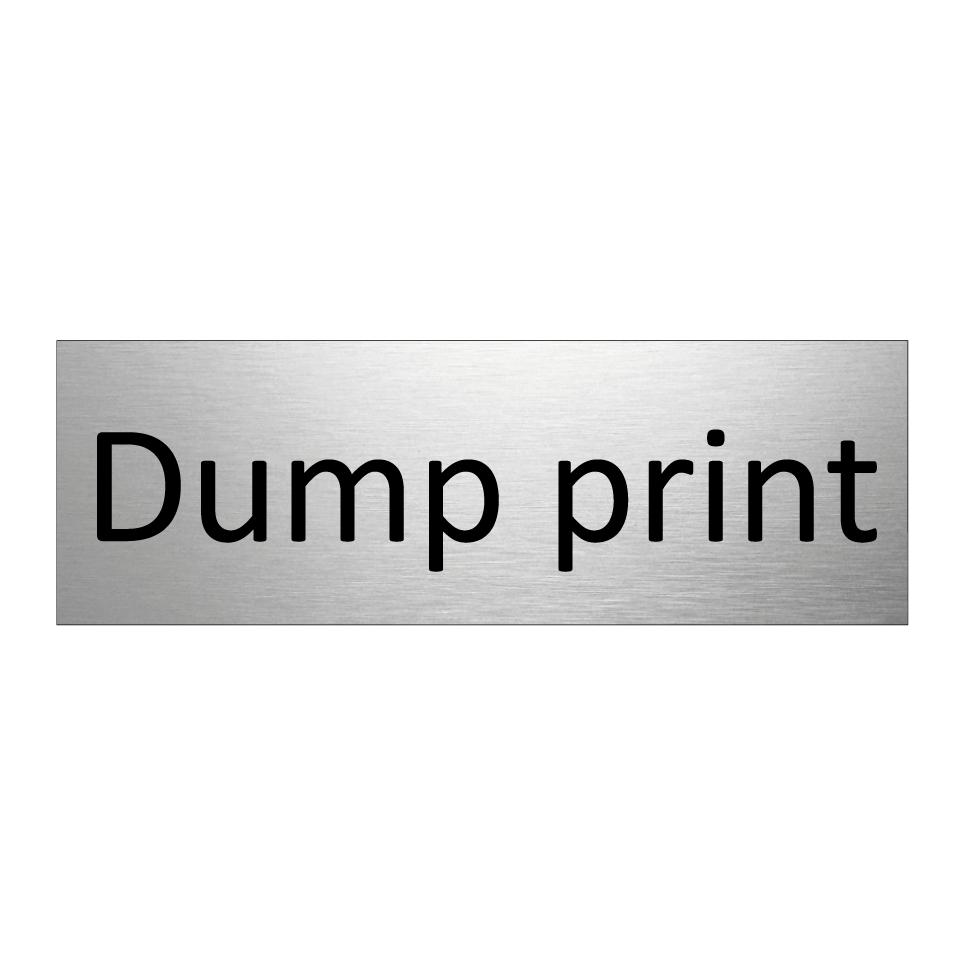 Dump print