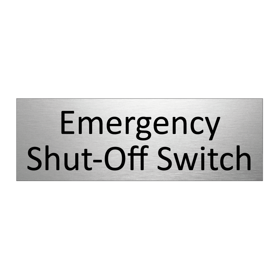 Emergency Shut-Off Switch