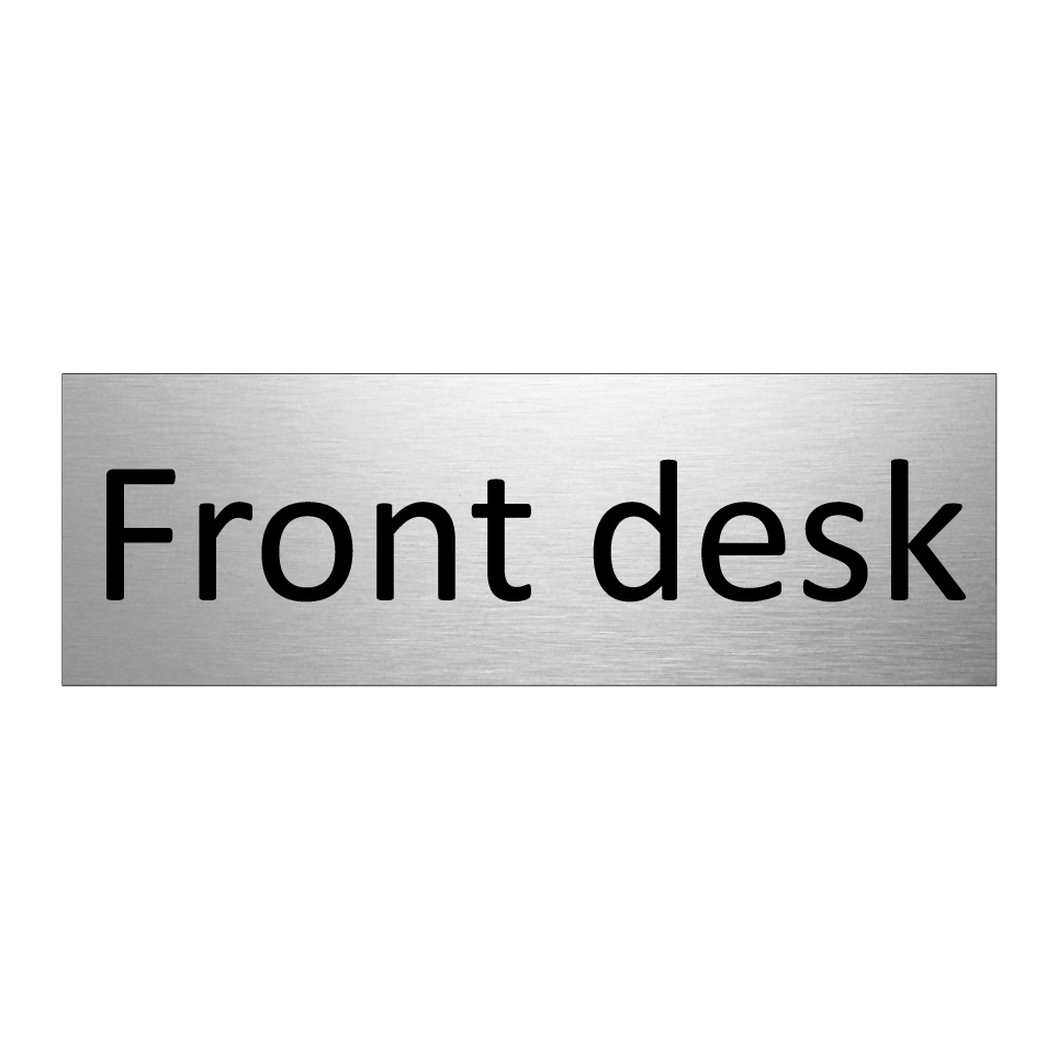 Front desk