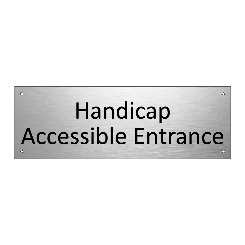 Handicap Accessible Entrance