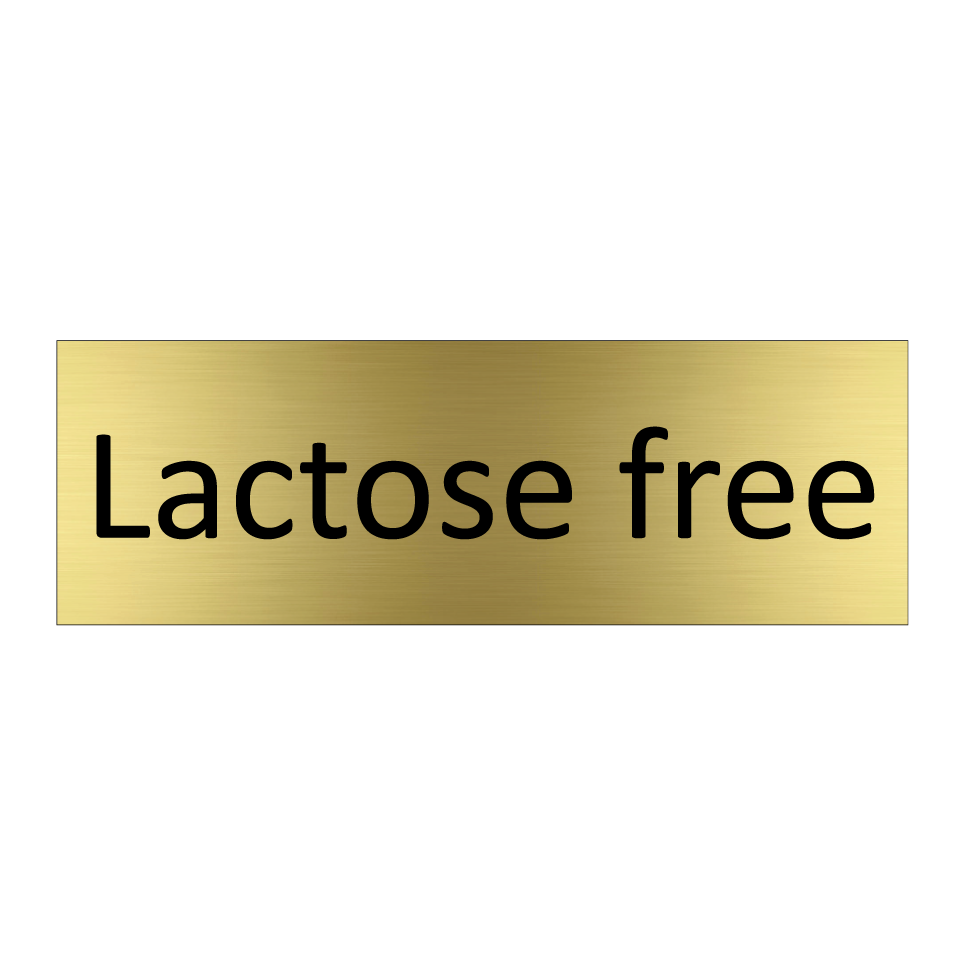 Lactose free