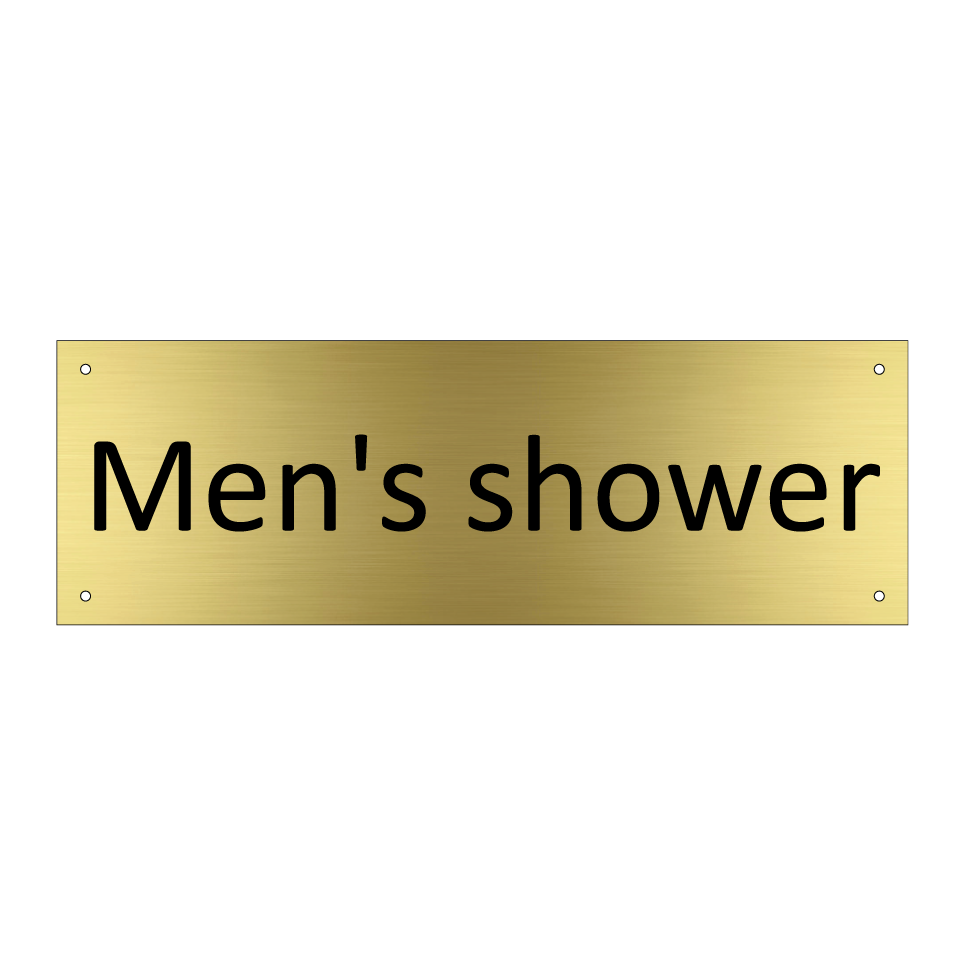 Men's shower