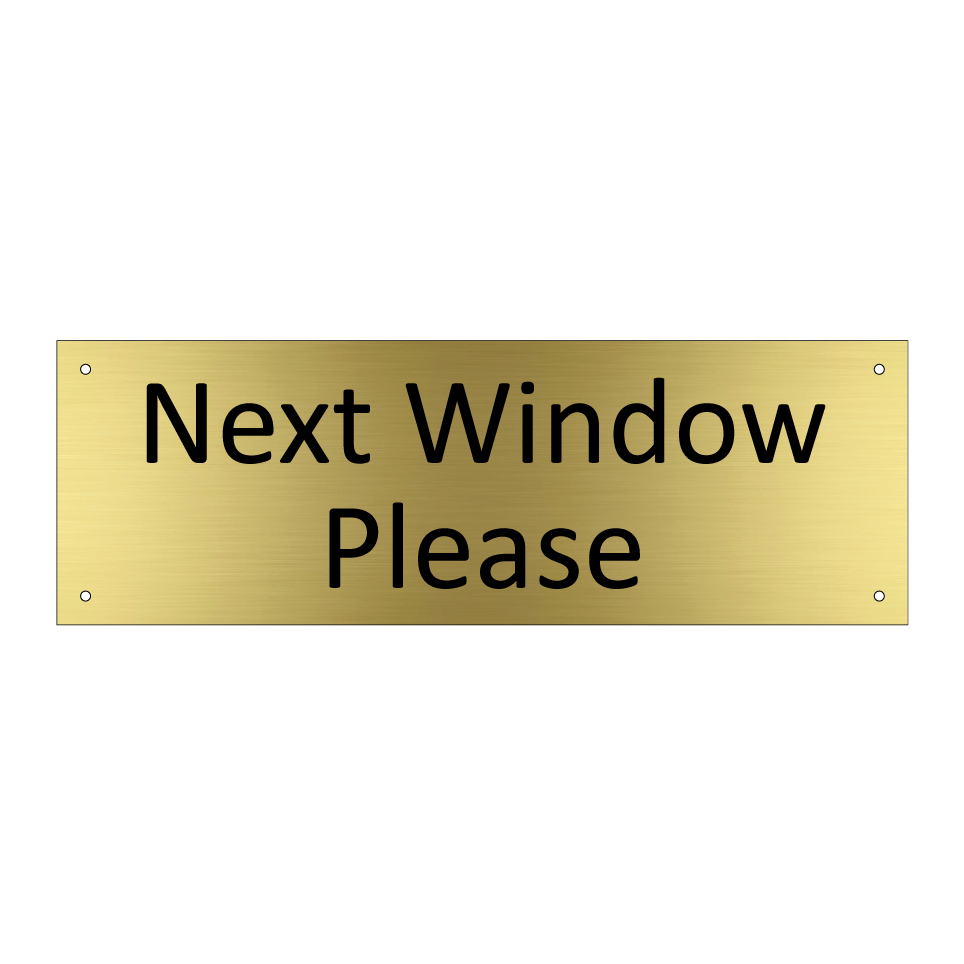 Next Window Please