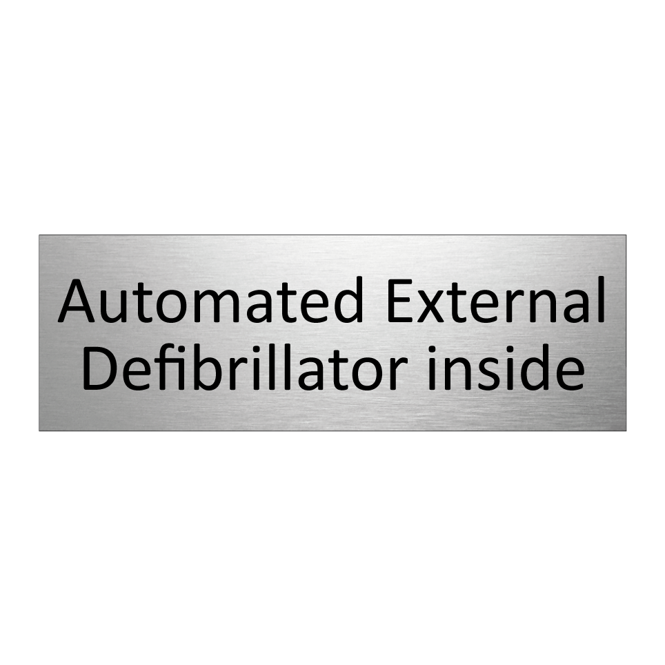 Automated External Defibrillator inside