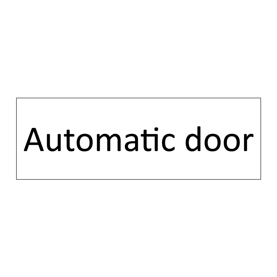 Automatic door