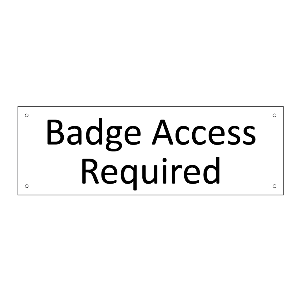 Badge Access Required