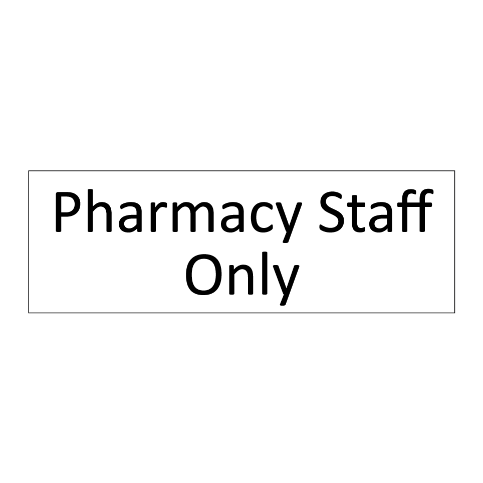 Pharmacy Staff Only