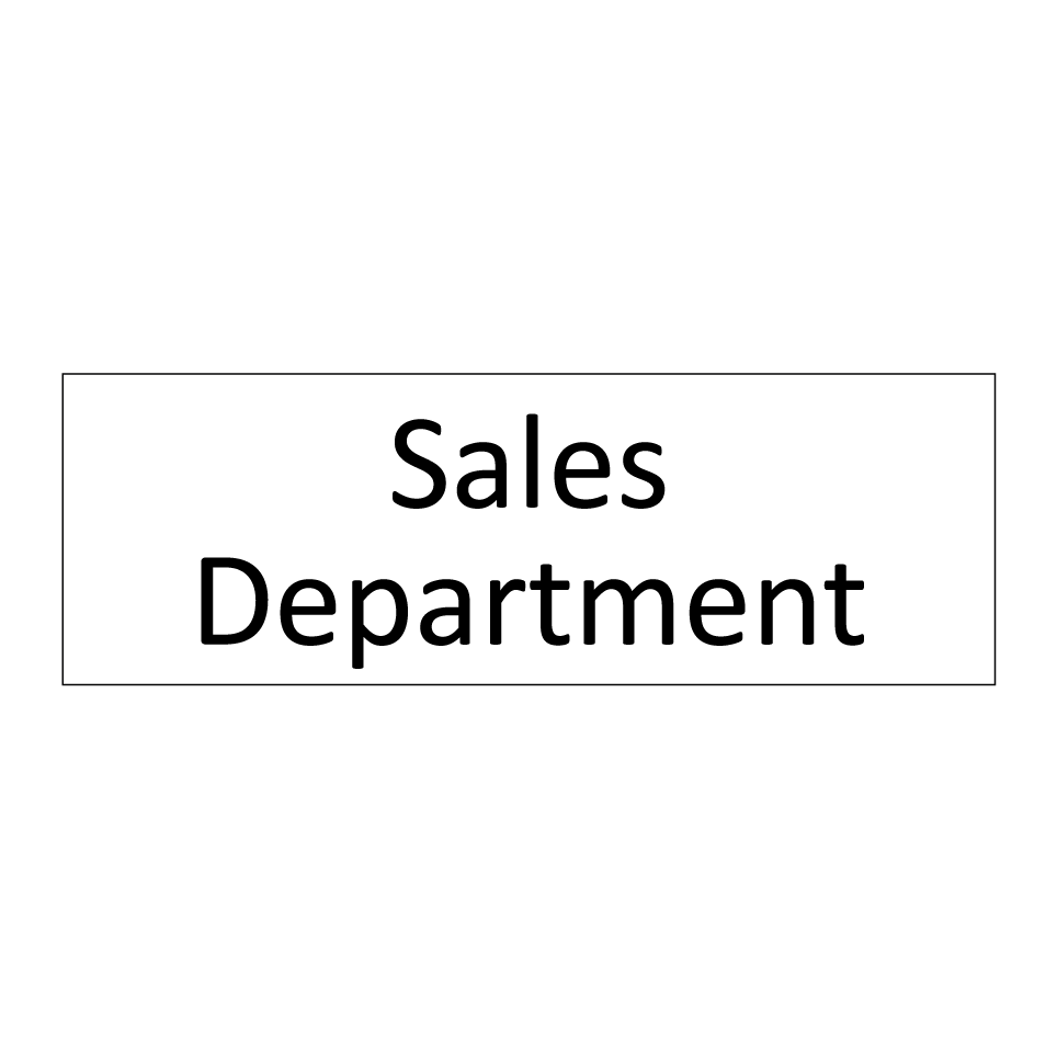Sales Department