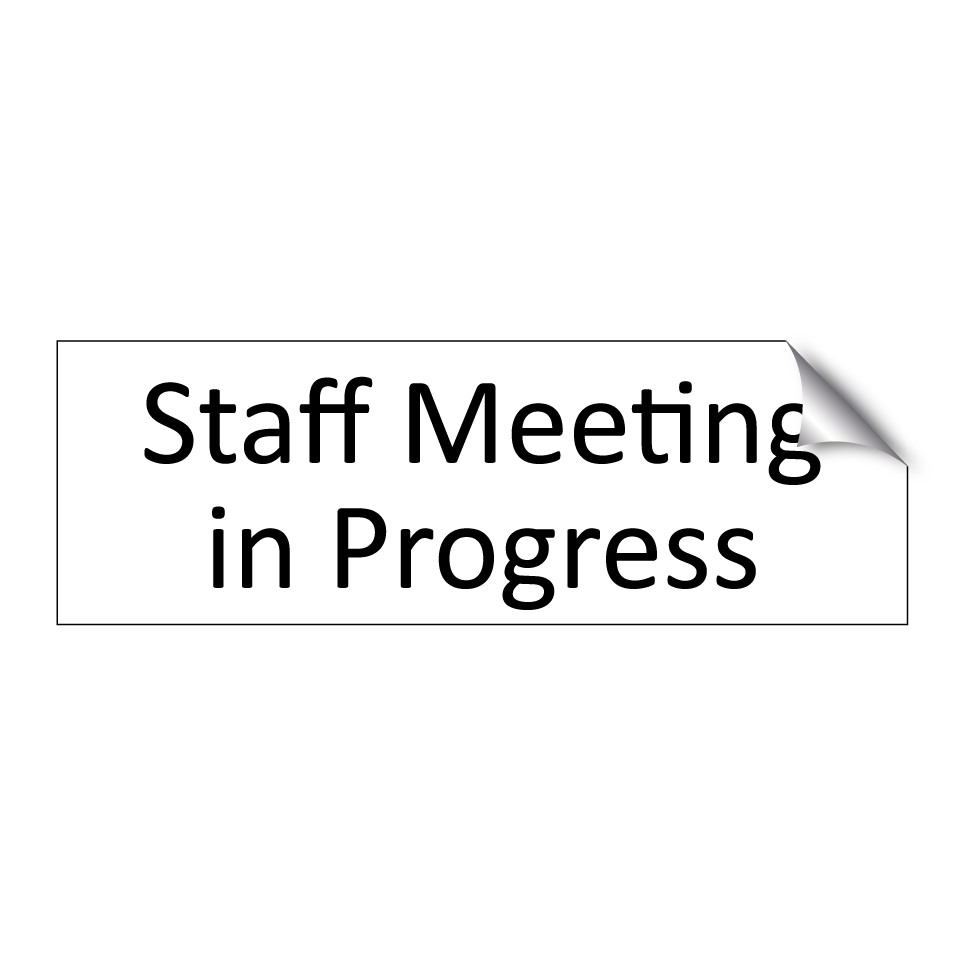 Staff Meeting in Progress
