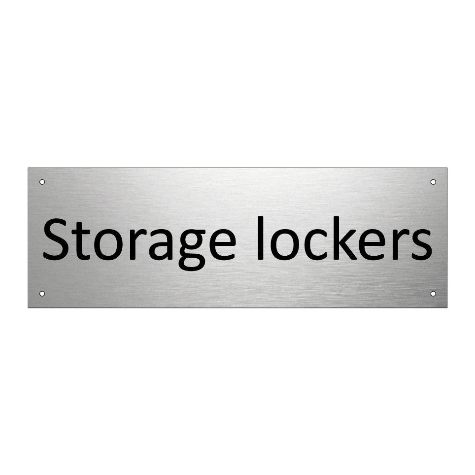 Storage lockers