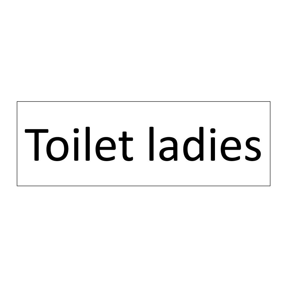 Toilet ladies