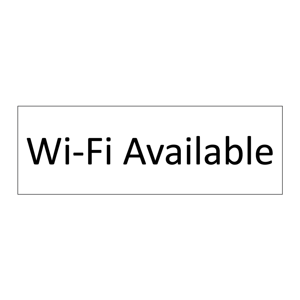 Wi-Fi Available