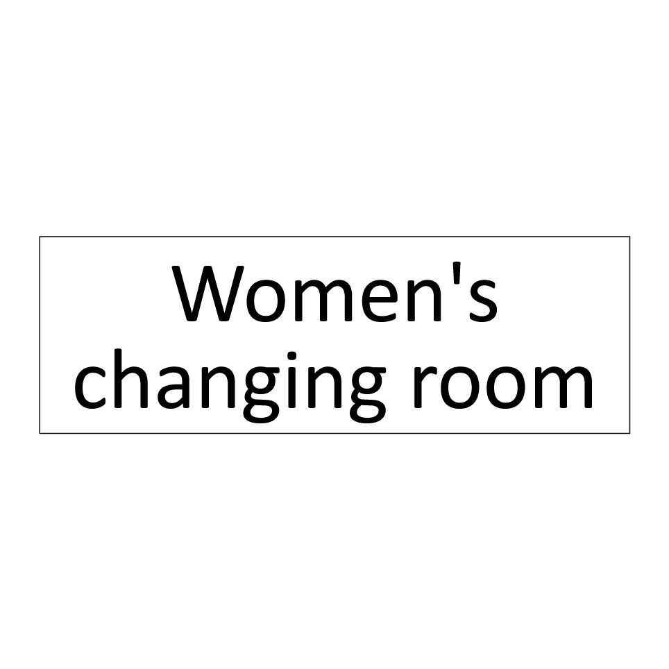 Women's changing room
