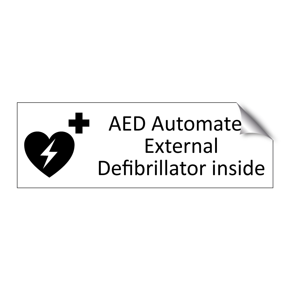 AED Automated External Defibrillator inside