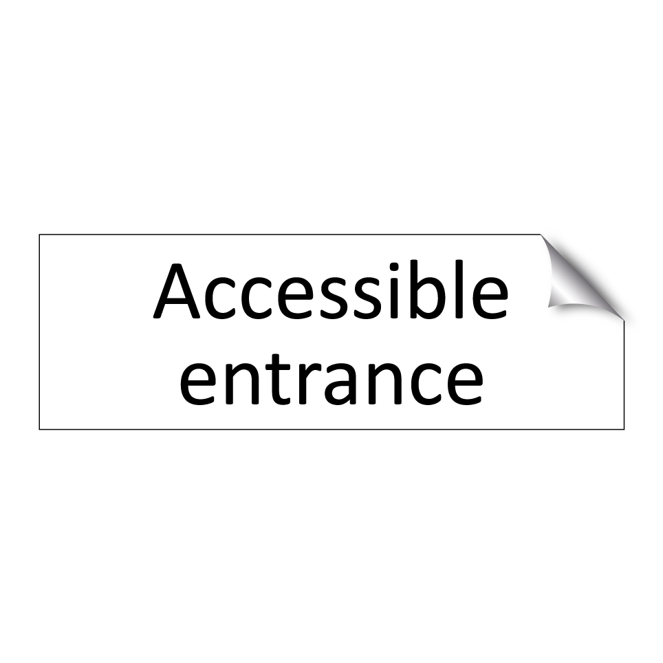 Accessible entrance