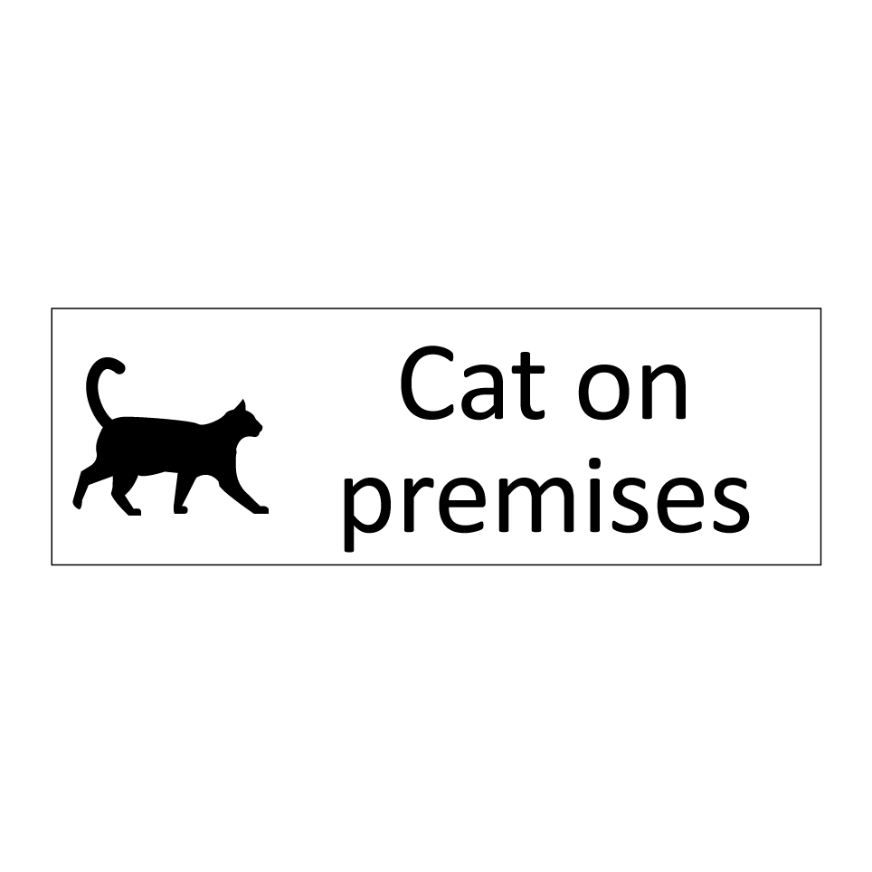 Cat on premises