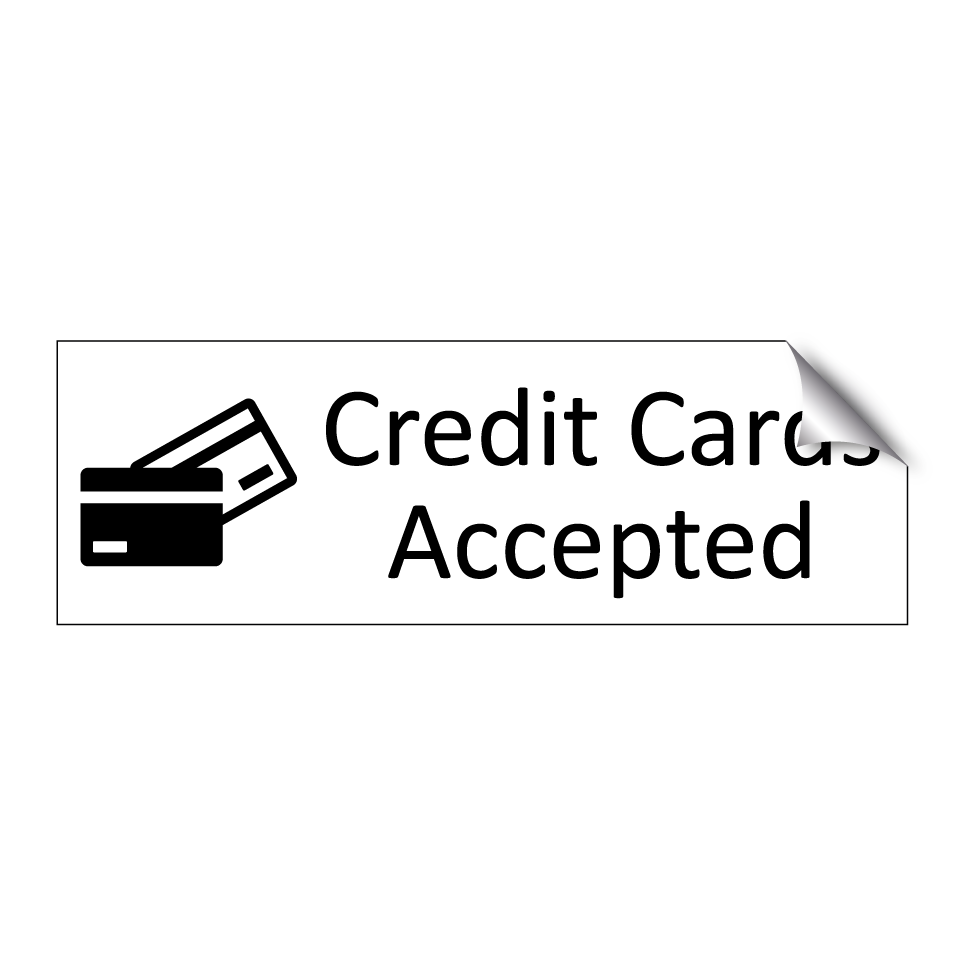 Credit Cards Accepted