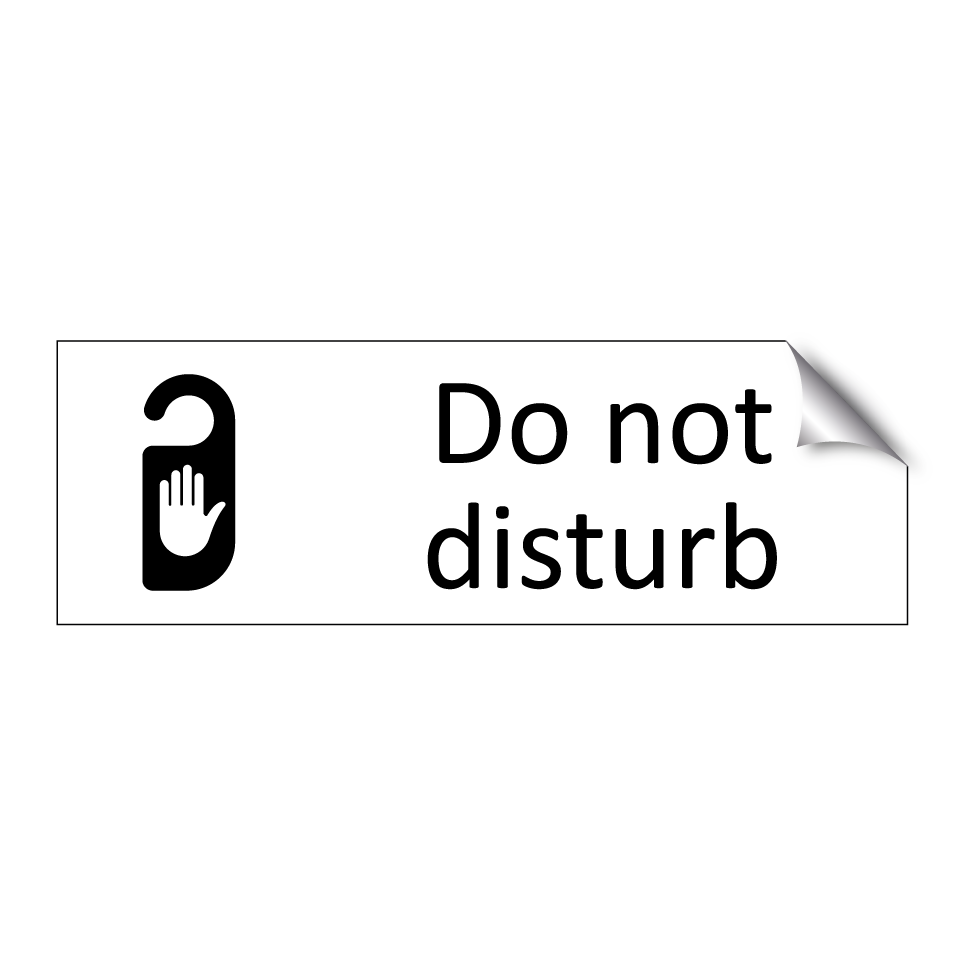 Do not disturb