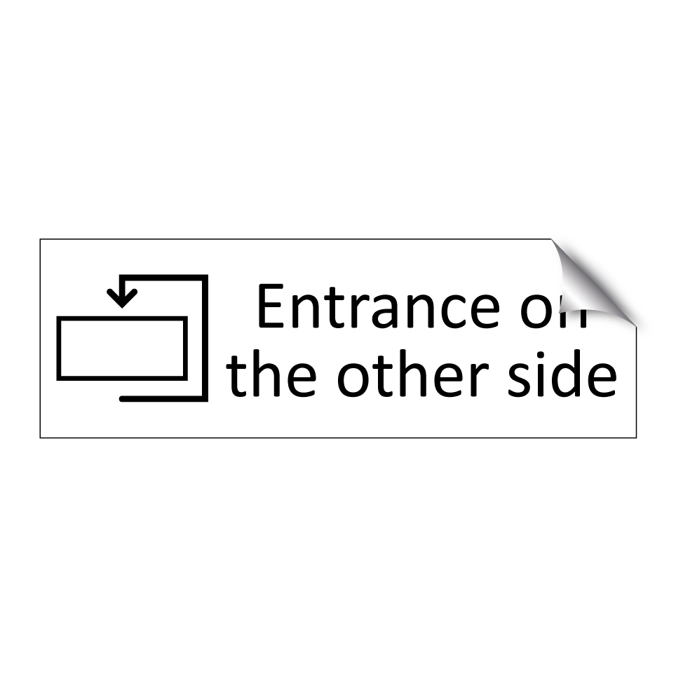 Entrance on the other side