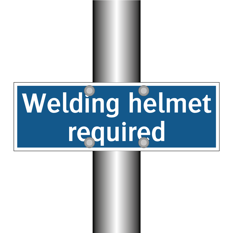 Welding helmet required