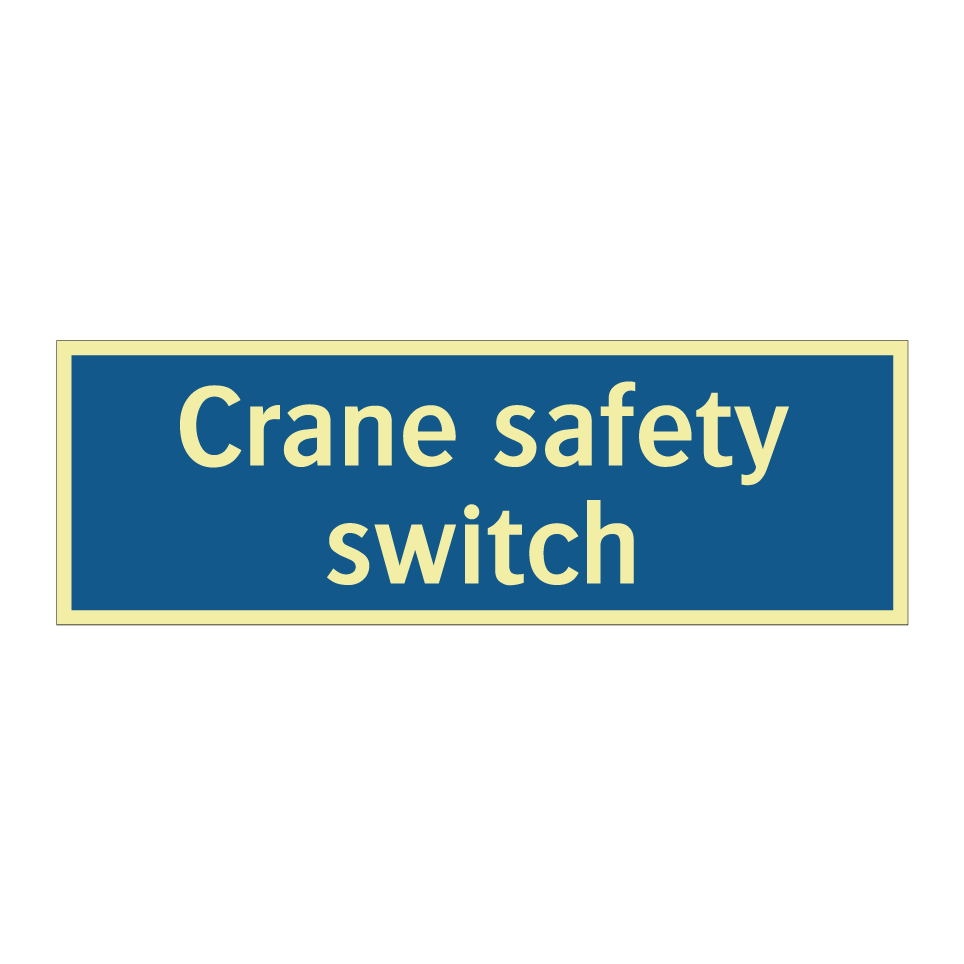 Crane safety switch