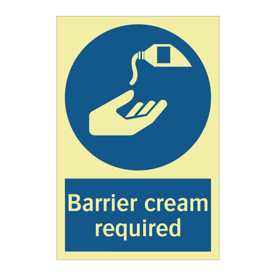 Barrier cream required