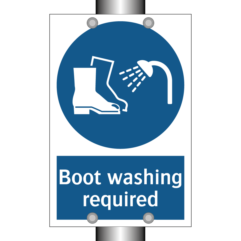 Boot washing required