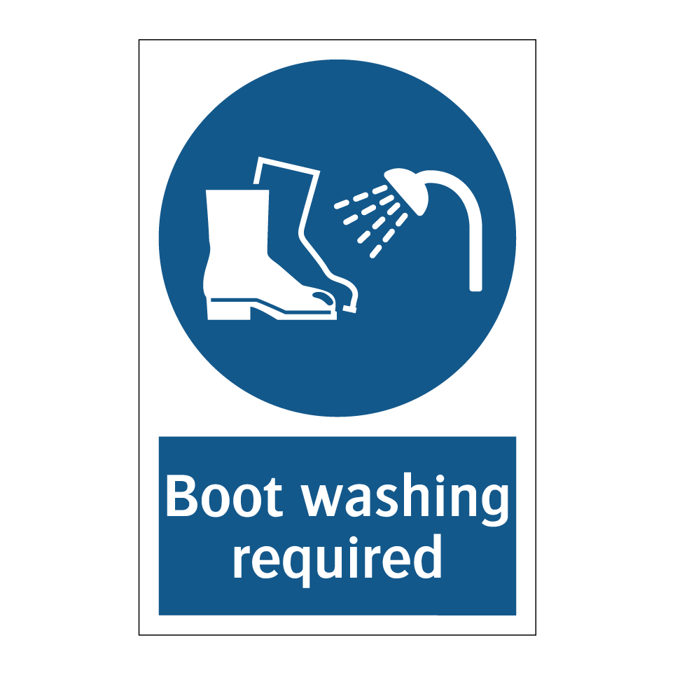 Boot washing required