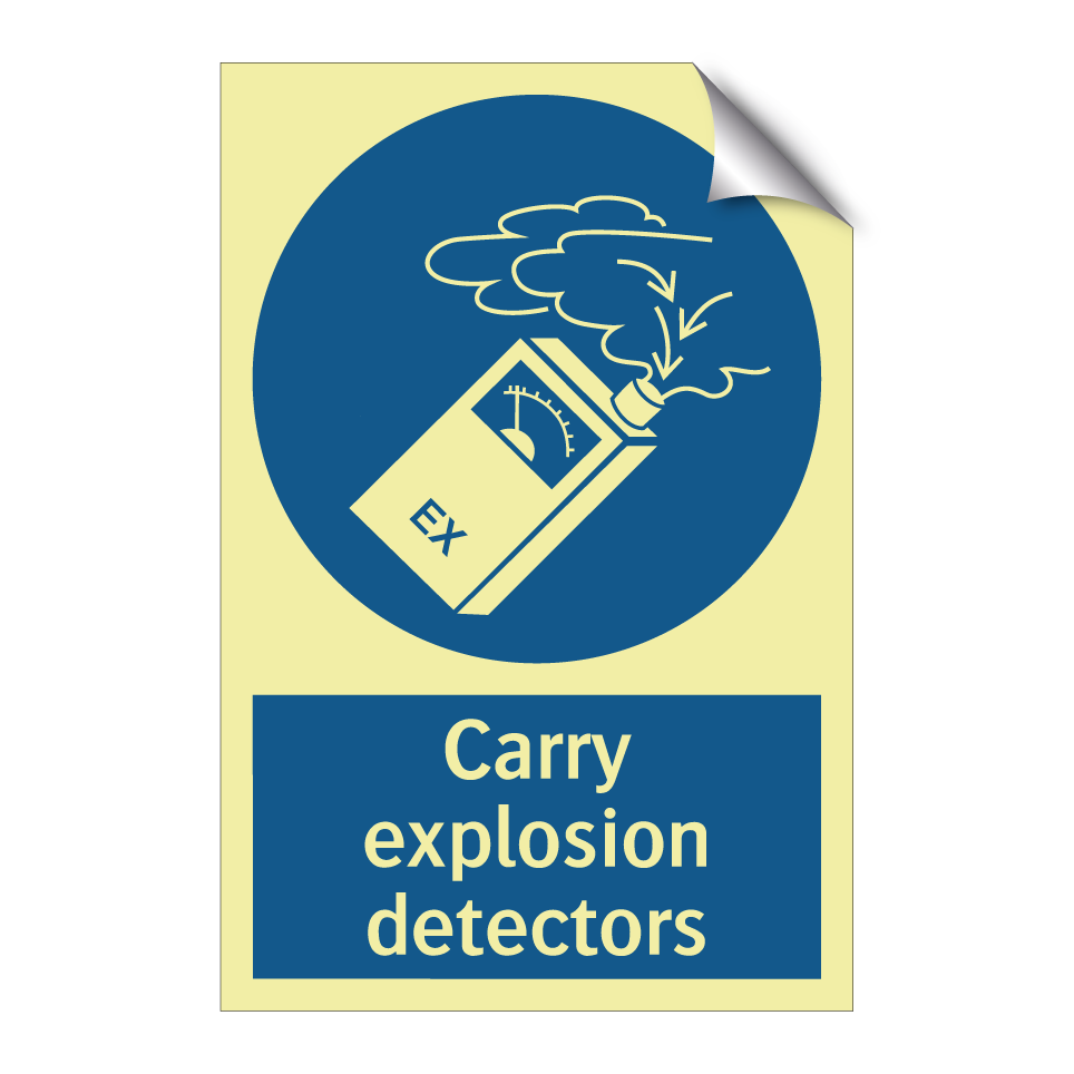 Carry explosion detectors