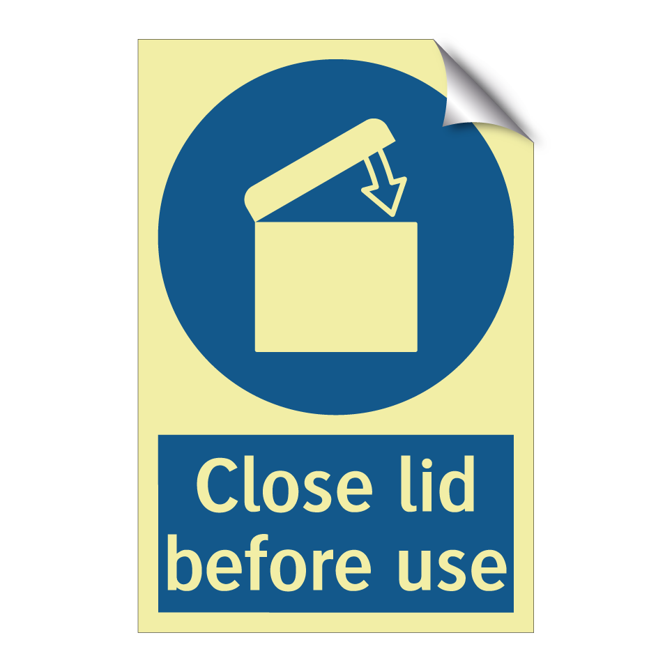 Close lid before use