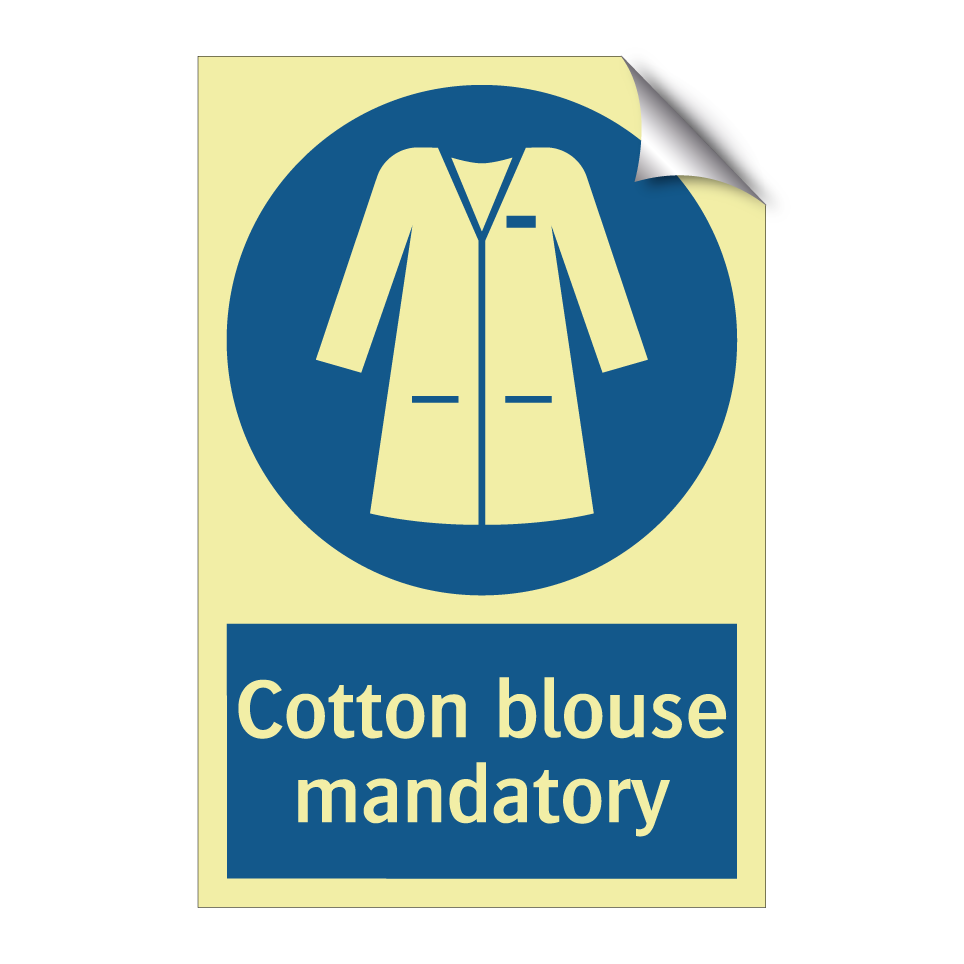 Cotton blouse mandatory