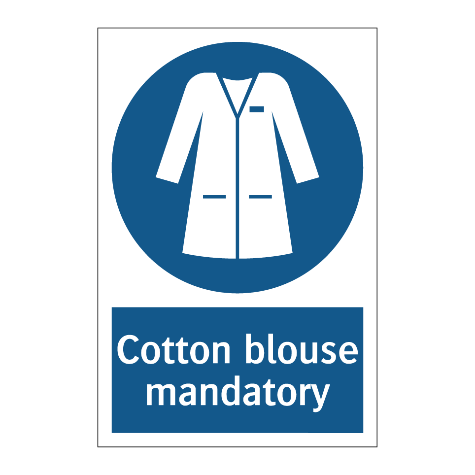 Cotton blouse mandatory