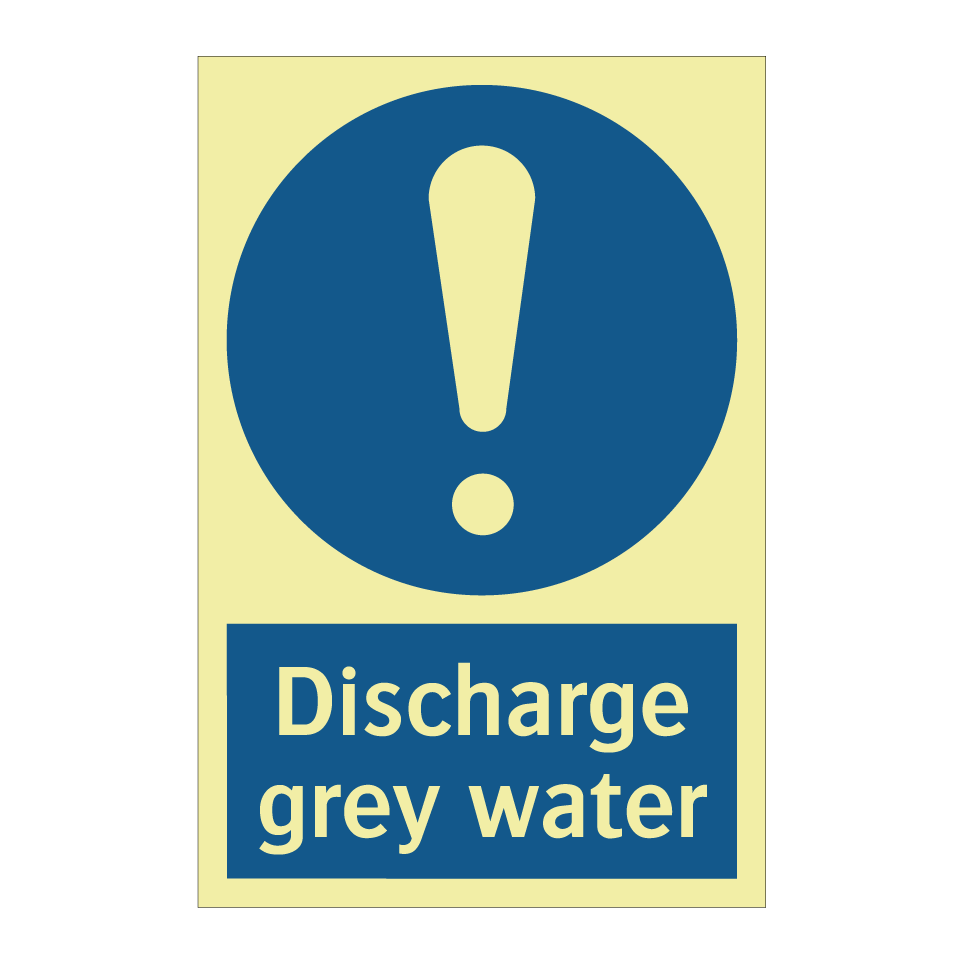 Discharge grey water