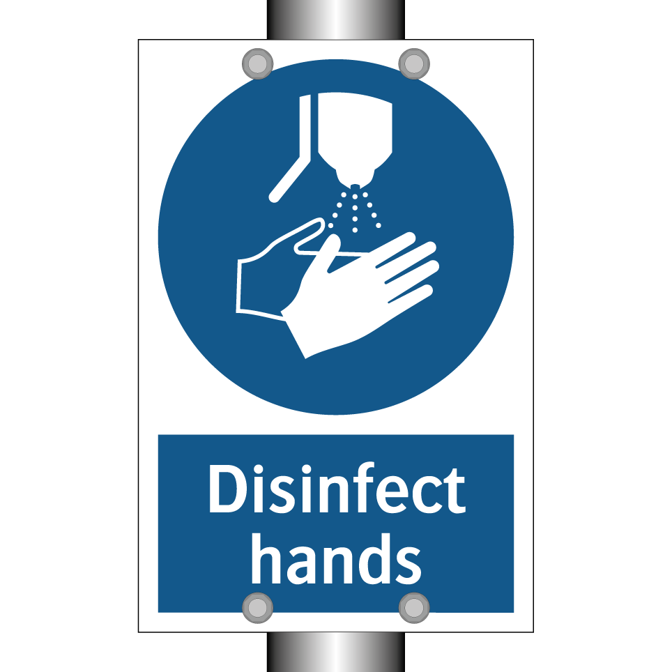 Disinfect hands